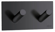 Dobbel krok selvklebende 90 mm - matt svart